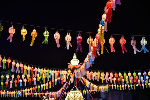 Lanterns for both Thai and Chinese happiness festivals