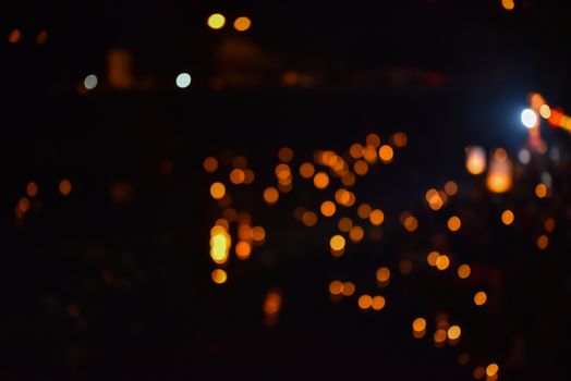 Light bokeh from candles