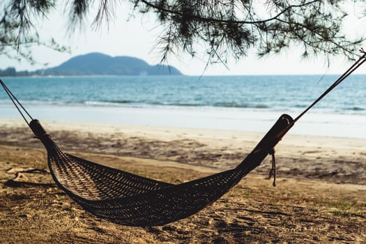 hammock for relaxation on the beach