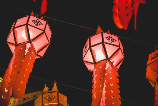 Lanterns for both Thai and Chinese happiness festivals