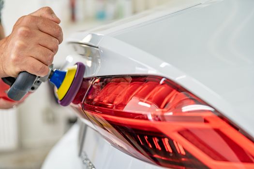 return gloss to the headlight of cars with the help of polishing.