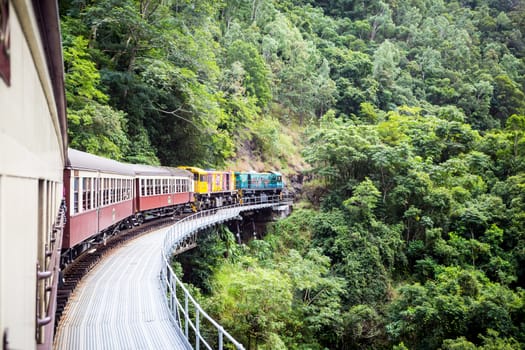 The famous Kuranda Scenic Railway near Cairns, Queensland, Australia