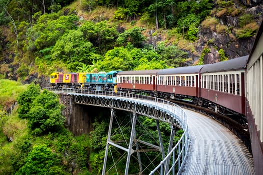 The famous Kuranda Scenic Railway near Cairns, Queensland, Australia