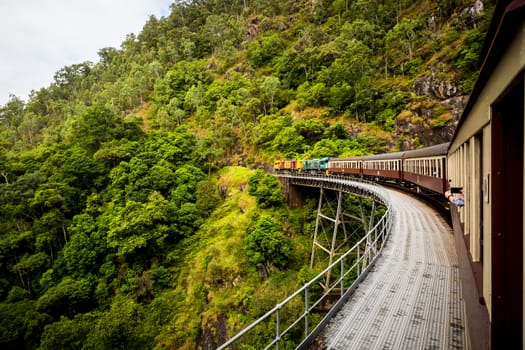 The famous Kuranda Scenic Railway near Cairns, Queensland, Australia