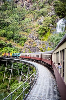 The famous Kuranda Scenic Railway near Cairns, Queensland, Australia