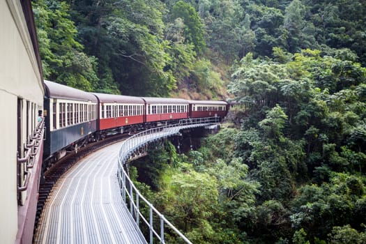 The famous Kuranda Scenic Railway near Cairns, Queensland, Australia