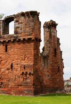 Penrith castle is situated in a public park in Penrith, Cumbria, northern England and was built at the end of the 14th century to defend the area from invasion by Scottish invaders.