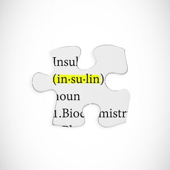 insulin against jigsaw piece