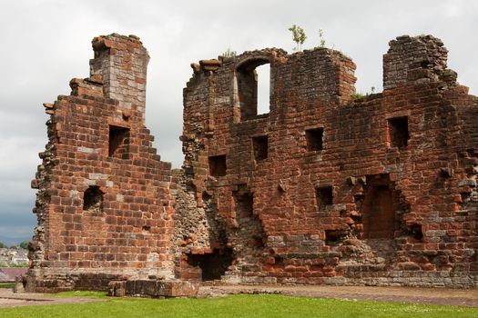 The castle is situated in a public park in Penrith, Cumbria, northern England and was built at the end of the 14th century to defend the area from invasion by Scottish invaders.