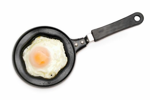 Fried egg in a frying pan