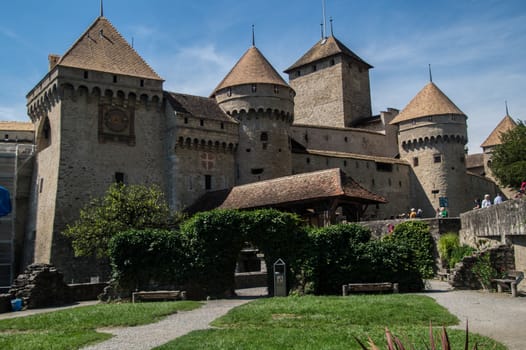 chateau de chillon,vaud,swiss