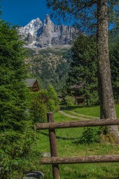 aiguille verte et du dru,chamonix haute savoie,france