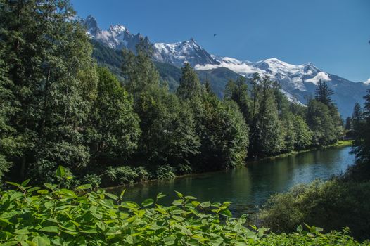 aiguilles de chamonix,lac des praz,chamonix,haute savoie,france