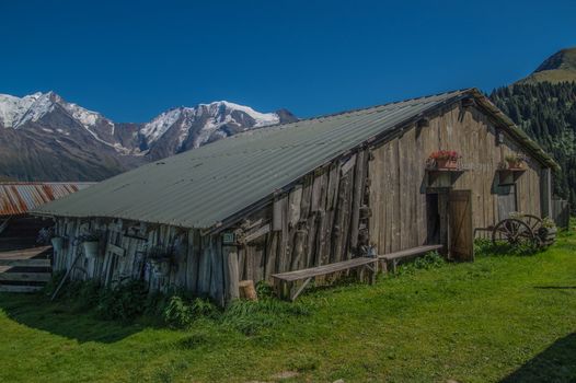 massif du mont blanc vue du grand montaz,saint gervais,haute savoie,france