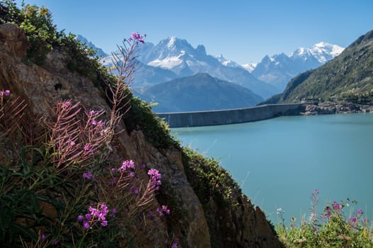 barrage d'emosson,valais,swiss