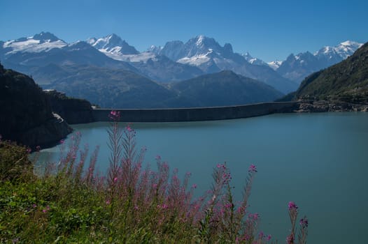 barrage d'emosson,valais,swiss