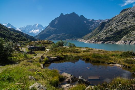 barrage d'emosson,valais,swiss