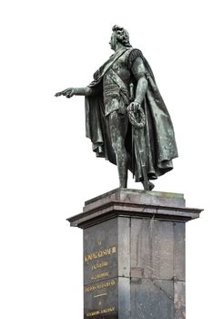 An image of the King Gustaf the third statue in Stockholm Sweden