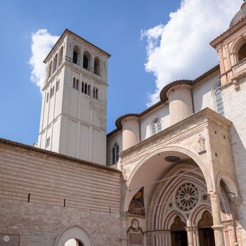 An image of the church of Assisi in Italy