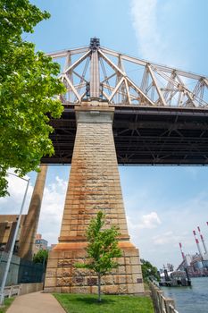 An image of the Queensboro Bridge and the Ravenswood power plant