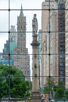 An image of the Christopher Columbus Statue in New York