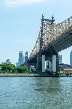 An image of the Queensboro Bridge and Queens New York USA