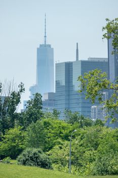 An image of the high rise buildings of new york