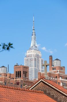 An image of the Empire State Building in New York USA