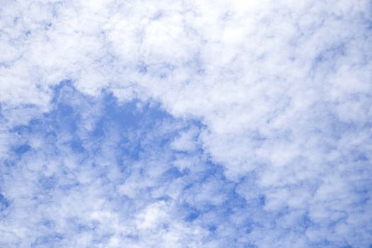 View white cloud with blue sky background