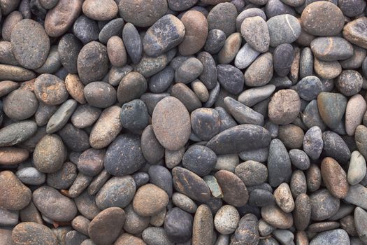 Pile of pebble stones for background