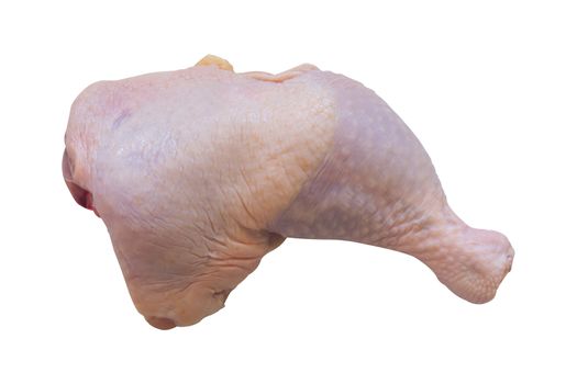 Isolate fresh chicken meat on white background