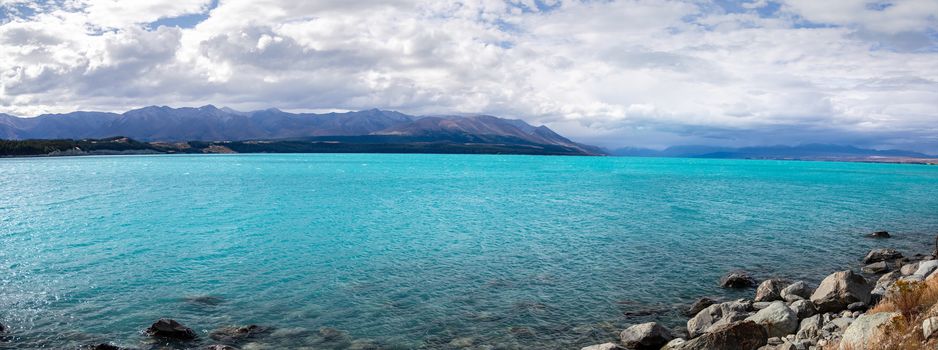 An image of the turquoise Lake Tekapo in New Zealand