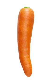 Isolate sweet carrot on white background, food ingredient concept