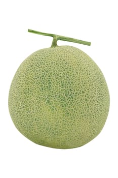 Fresh melon, muskmelon, mushmelon, rockmelon or cantaloupe on white background