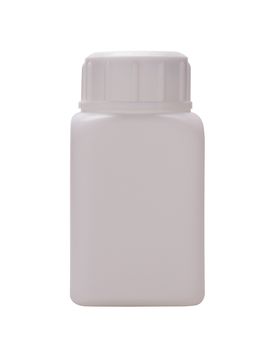 Isolate medicine plastic bottle on white background