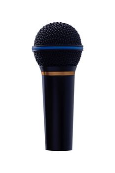 Isolate microphone on white background, electronic object