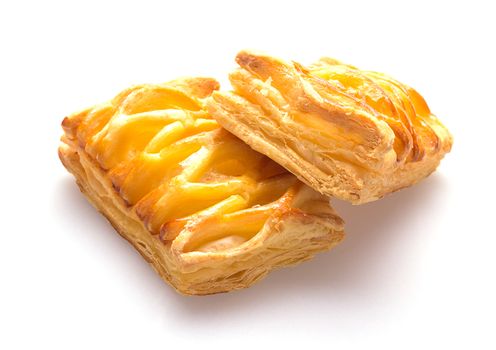 Isolate pineapple pie on white background