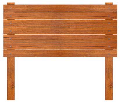Isolate wood sign on white background