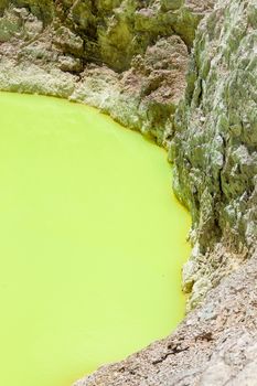 An image of geothermal activity at Rotorua in New Zealand