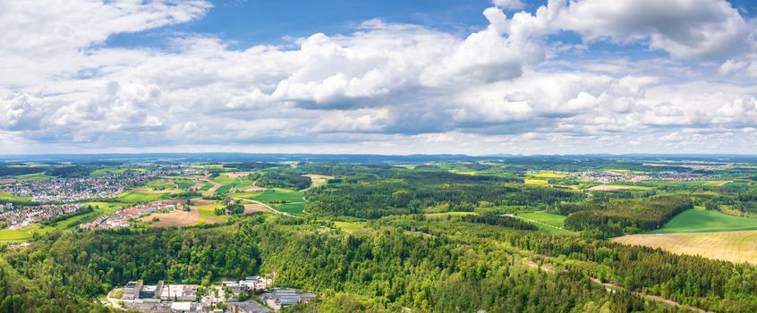 An image of a panoramic view at Rottweil Germany