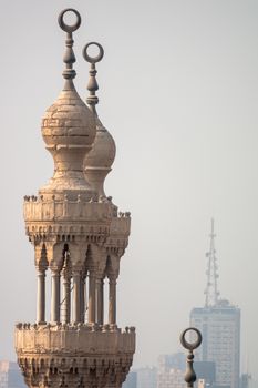 An image of a mosque minaret in Cairo Egypt