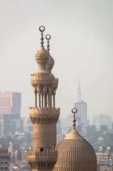 An image of a mosque minaret in Cairo Egypt