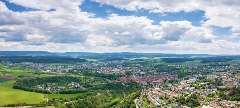 An image of a panoramic view at Rottweil Germany