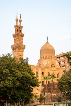An image of the Aqsunqur mosque in Cairo Egypt