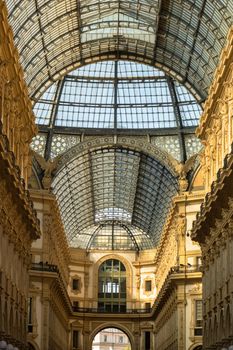 An image of the Gallery Vittorio Emanuele II in Milan Italy