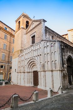 An image of an old church in Ancony Italy