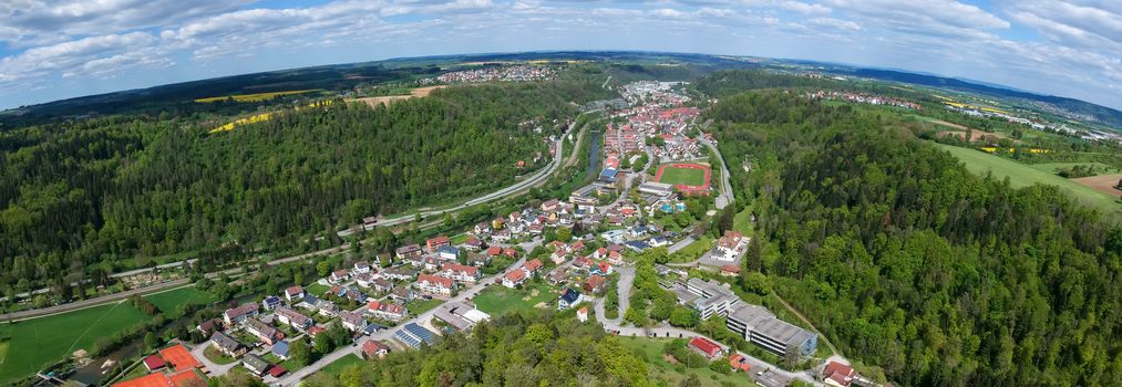 An image of a panoramic view to Sulz Germany