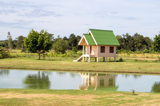 Small home in meadows and marshes.