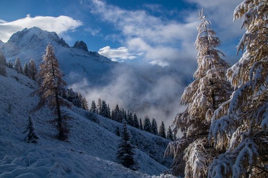 aiguille verte et du dru,pecleret,chamonix,haute savoie,france