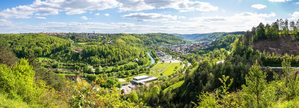 An image of a panoramic view to Sulz Germany